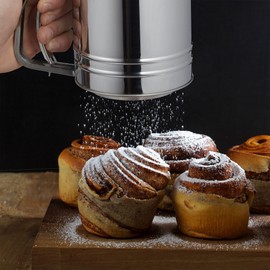 Fuluxor - Sieb, Mehlsieb, Puderzucker, Küchensieb - Edelstahl - 500 g