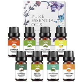 Pure Essential Oil D Set 100% Pure Essential Oils 0.3 fl oz (10 ml) x 8 Bottles Aroma Oil