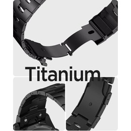 Miimall 26mm Titanium Metal Quick Release Band Compatible for Fenix 8 51mm/Enduro 3 51mm/Fenix 6X Pro/7X Pro/5X Plus,22mm Band for Fenix 8 47mm/E 47mm/Fenix 6 Pro/7/5 Plus/Epix Pro 51mm,Black