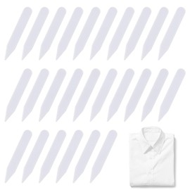 Forbidden Road - Cuello de plástico para camisas de vestir para hombre, 2.5 pulgadas, paquete de 100, Paquete de 100, 2.52 inch