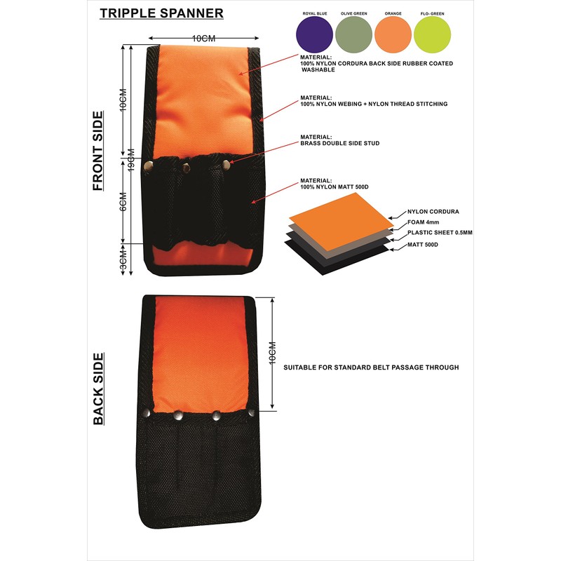 Scaffolding Tools Belt.Padded for Waist Comfort- 7 Toolset In 1