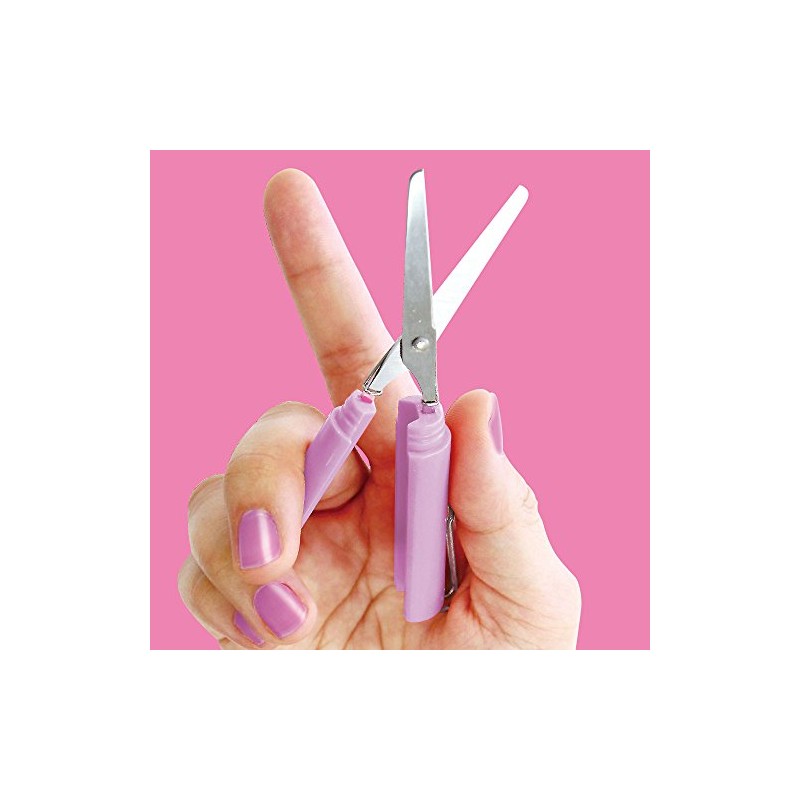 サンスター文具 カジュアルスティッキールはさみ ピンク ドット S4763688