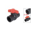 sourcing map 1/4 Turn Water Shut Off PVC Ball Valve