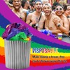 Disposable Rainbow Table Cloth with 10 PCS Napkins, Plastic Oil