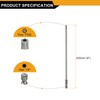 sourcing map 3pcs TT27 Security Torx Head Screwdriver Bit 8"
