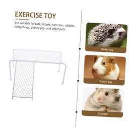 SUPVOX Rutin Chicken Accessory Set Perch Stand Waterer Toy Stainless Steel Platform