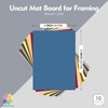 Mat Board Center, 10-Pack 8x10 Mixed Color Uncut Mat Boards/Backing
