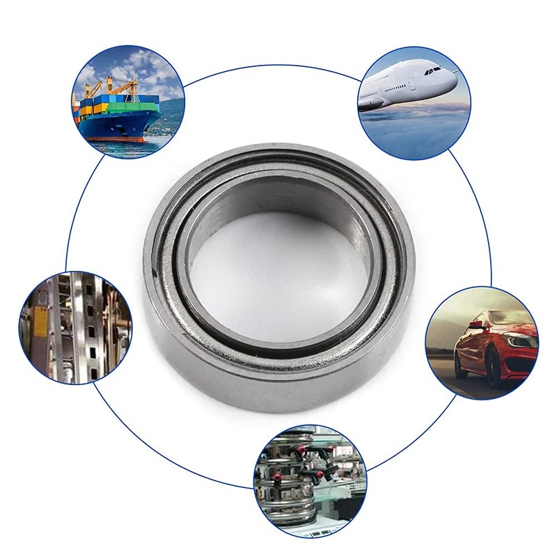 10Pcs Deep Groove Ball Bearings 6700ZZ Double-Shielded Thin Section Miniature