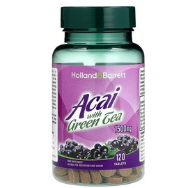Holland & Barrett Acai with Green Tea 1500mg 120 Tablets