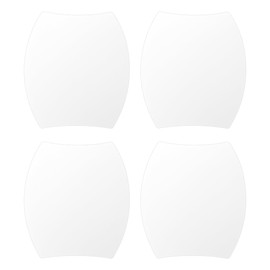 Partuto 4 Pcs 90x100mm Universal Magnetic Car Door Cup Protector Sticker - Car Auto Door Handle Protective Film Anti-Scratches - Matte White