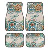 Brosoneto Boho Flower Car Floor Mats All Weather for 95%