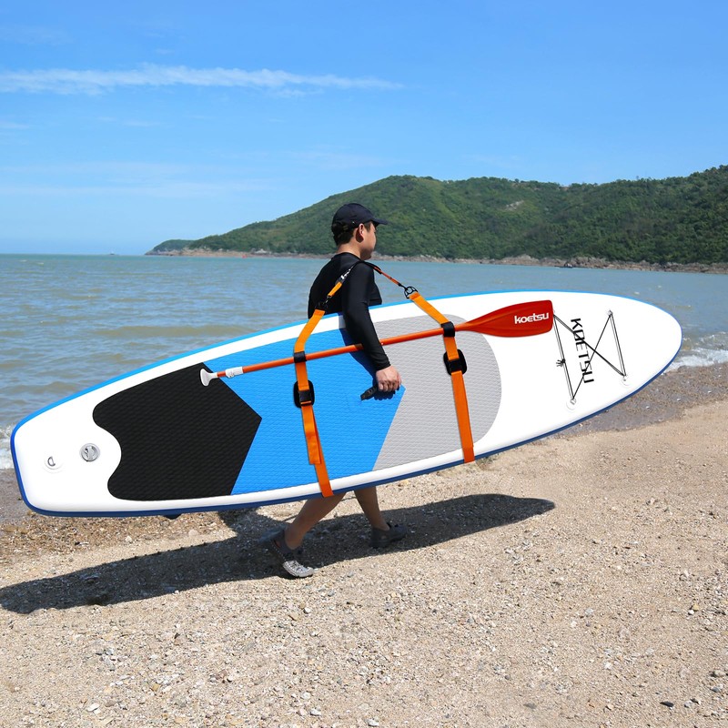 KOETSU Adjustable SUP Carry Straps - Padded Kayak & Paddle