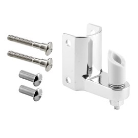 Prime-Line 656-7220 Post Mounted Gravity Pivot Hinge, 1-1/4 In., Zamak Construction, Chrome Finish (Single Pack)