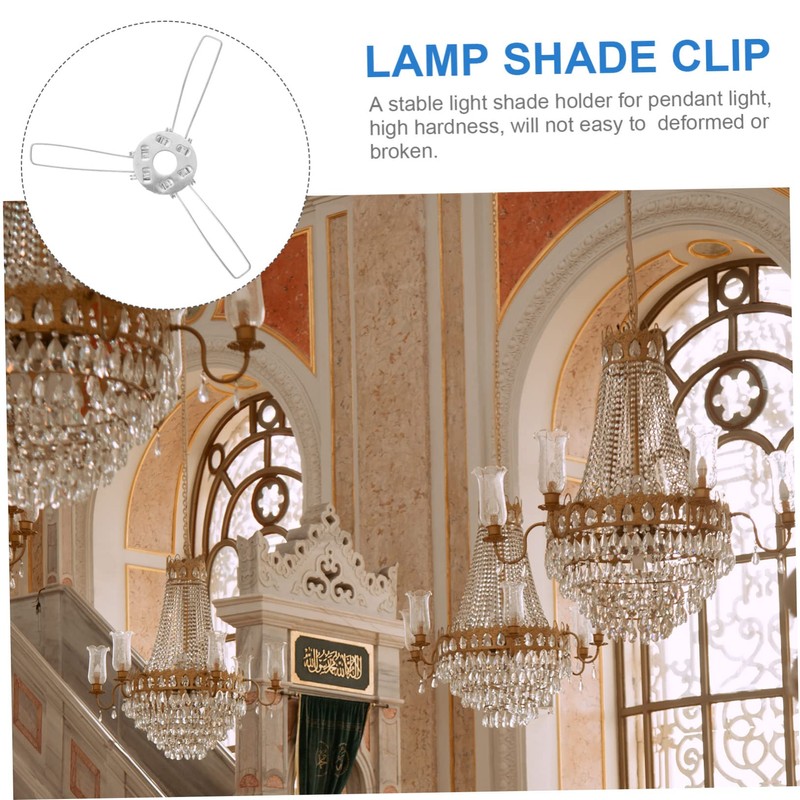 Gatuida 20Pcs Lampshade Fixators Durable DIY Holders for Home Office