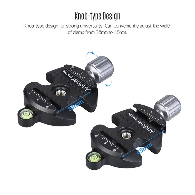 Andoer DM-55N Professional Universal Disc Aluminum Alloy Quick Release Clamp