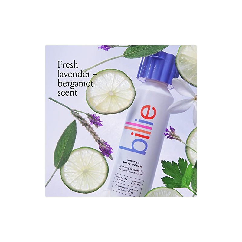 Billie Whipped Shave Cream - Lavender & Bergamot Scent -