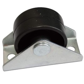 Aerzetix: 10 x Furniture Castors Platinum Diameter 30 mm W15.5 mm H32.5 mm 25 kg Mounting Plate 21 x 48 mm C42666