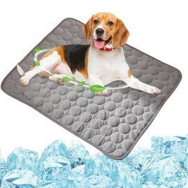 Luylmo KüHlmatte füR Hunde, KüHlmatte füR Den Sommer, Rutschschutz HundeküHlmatte SelbstküHlend, Abrieb-Und Bissfest NatüRliche KüHlung,KüHlbett füR Hunde 100cm*70cm