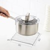 BAOWUABJ 2 Pack Trivets for Kitchen Worktops - Stainless Steel