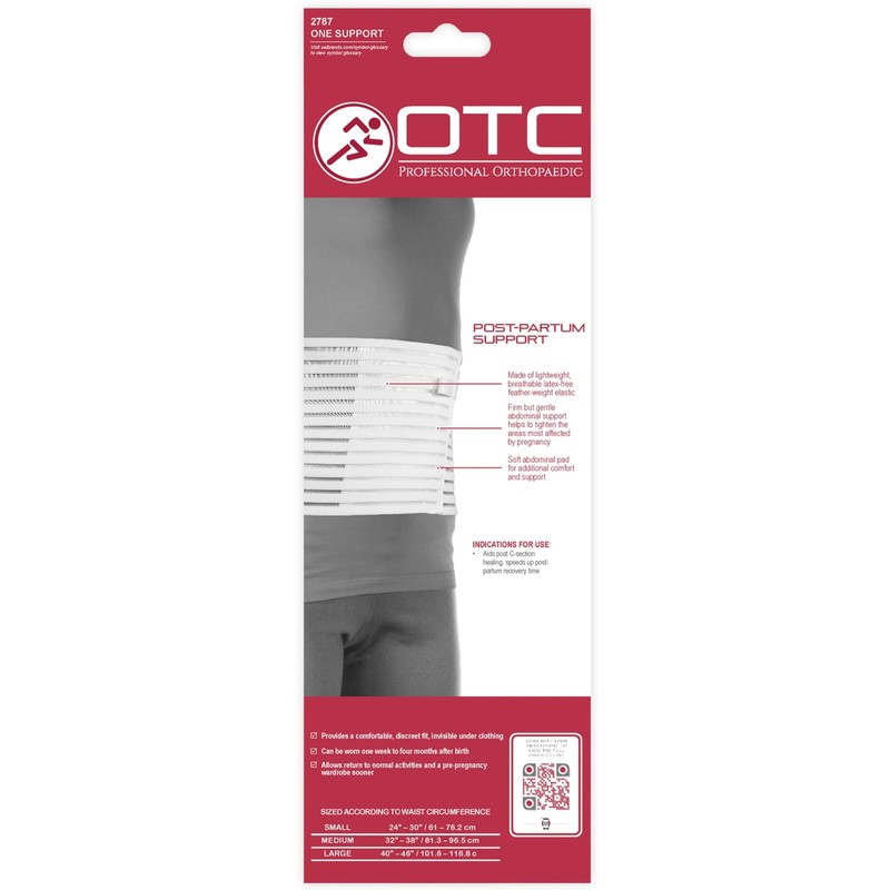 OTC Belly Binder Post-Partum and C-Section Support, Abdominal Pad, Postnatal