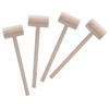 Wooden Crab Mallets Lobster Hammers Seafood Crackers, Beechwood, Set of
