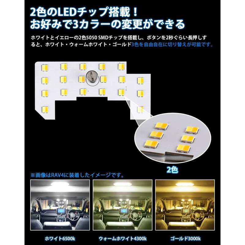 3-Color LED Interior Light Set for Honda Stepwgn RP6/RP7/RP8 –