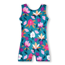 MYQFF Leotards for Girls Gymnastics Size 6-7 Years Old Toddler Kid Green Tumbling Outfits Biketards Unitard