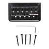 Electric Guitar Saddle Bridge Black Sturdy Durable Guitar Fixed Hardtail