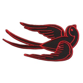 'Freak Scene® Sticker -2 M/Patch Iron-On Badge Schwalbe All Colours. - 5x11cm