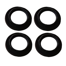 E12 Lamp Shade Collar Rings,JNXQWE Light Socket Ring,E12 E14 Lock Socket Replacement Adapter Ring with Inner Diameter of 1.1Inches（28mm）, Retainer Rings for Light Fixture (4, Black)