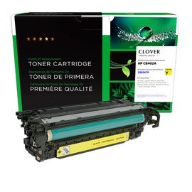 Clover Remanufactured Toner Cartridge Replacement for HP CE402A (HP 507A) | Yellow