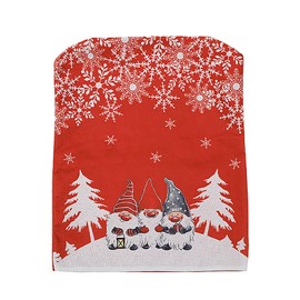 KHBNHJ 4PCS Christmas Chair Covers Decor, Christmas Seat Covers Christmas Chair Back Covers Decorations for Christmas Dining Room Kitchen Party Decoration-Red