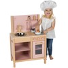 Label Label: Wooden Kitchen Play Set - Pink - Standing