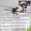Akahttbn Ceiling Fan Switch ZE-208s E89885 - 3 Speed 4