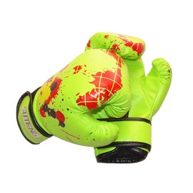 1pair Kids Boxing Gloves, for Children 2-11 Youth Boys Girls Toddler PU Cartoon Sparring Training Boxing Gloves for Kickboxing, Punch Bag, Focus Pads(Green)
