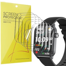 Blueshaweu Compatible for TRAUSI Smart Watches Screen Protector, [6 Pack] Full Coverage TPU Clear Film Compatible for TRAUSI TG08 1.83" HD Smart Watches (6 Pack)