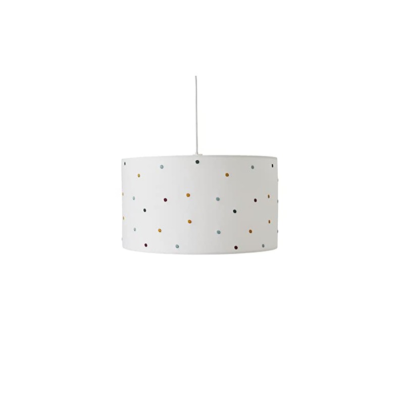 VERTBAUDET Beige / Multi Coloured Polka Dot Embroidered Pendant Light