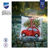 Vervaco Cross Stitch Cushion Kit Christmas Car, Ecru, ca. 40