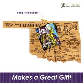Totally Bamboo Oklahoma State Destination Bamboo Serving and Cutting Board