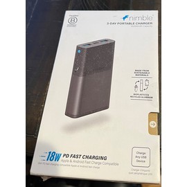 Nimble 18W PD 10,000mAh FAST CHARGING PORTABLE BATTERY BANK - BLACK - NEW