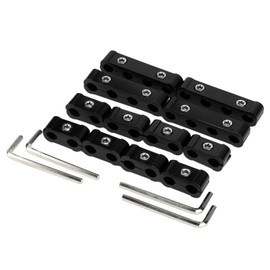 16pcs Spark Plug Wire Separator Divider Kit Holder Organizer Protector Tool for 8mm 9mm 10mm 10.5mm HEI Ls1 Ls2 Sbc Bbc 350 454 High Performance Spark Plug Wire Loom Black
