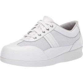 SAS Free Time Mesh Comfort Walking Sneaker White 10.5 WW - Double Wide (D)