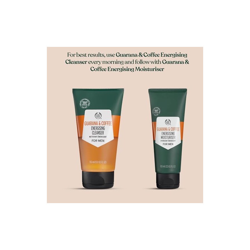 The Body Shop Men's Guarana and Coffee Energizing Moisturizer, 100%