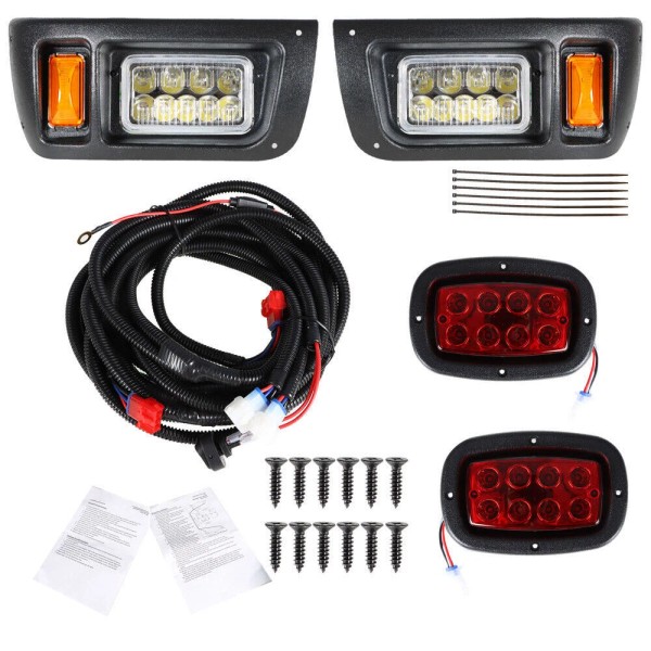 Unbranded For Club Car DS LED Light Kit Adjustable Headlights