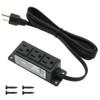 Surface Mounted Power Strip 3 AC Grounded Outlets Mountable Power