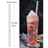 NAFENDER Glass Straws 12-Pack Reusable Drinking Straws 4 Bent Straws