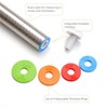 Rolling Pin with Thickness Rings, Fulimax 17" Adjustable Stainless Steel