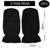 LINSOCLE 2 x Balaclava, 3-Hole Balaclava, Knitted Balaclava, Multifunctional Mask,
