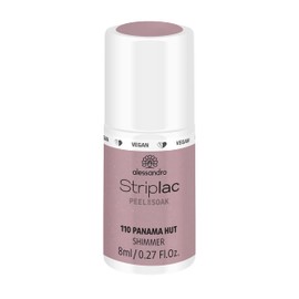 alessandro Striplac Peel or Soak Panama Hat LED Nail Polish, Vegan, in Dark Nude, For Perfect Nails in 15 Minutes, 8 ml