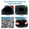 Pop Filter for Hyperx Quadcast s, Mic Foam Cover+Furry Wind
